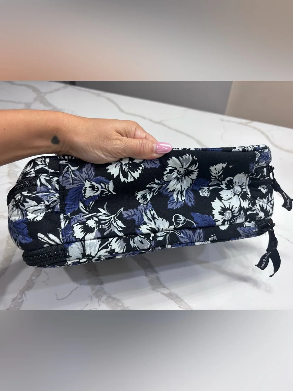 Vera Bradley Large Blush and Brush Make-Up Case in Frosted Floral